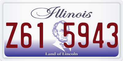 IL license plate Z615943