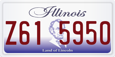 IL license plate Z615950