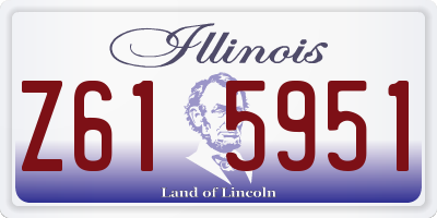 IL license plate Z615951