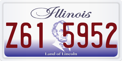 IL license plate Z615952