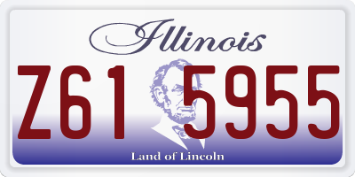 IL license plate Z615955