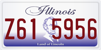 IL license plate Z615956