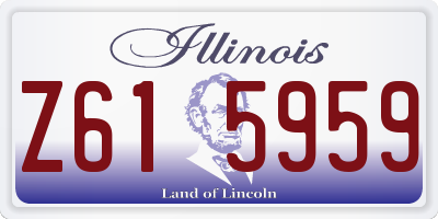 IL license plate Z615959
