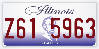 IL license plate Z615963