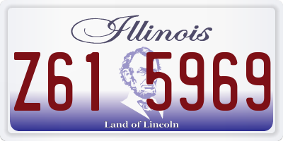 IL license plate Z615969