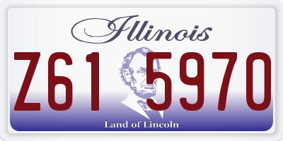 IL license plate Z615970