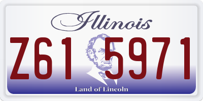 IL license plate Z615971