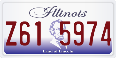 IL license plate Z615974