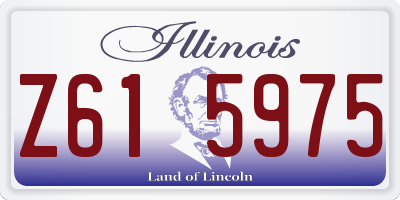 IL license plate Z615975