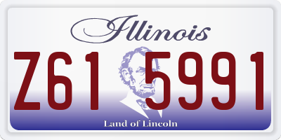 IL license plate Z615991