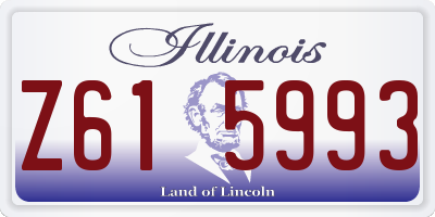IL license plate Z615993