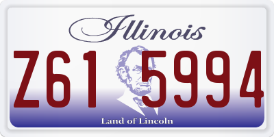 IL license plate Z615994