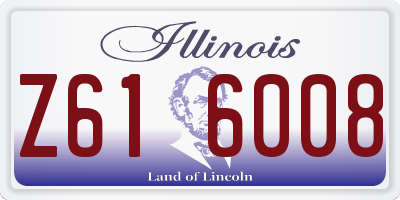 IL license plate Z616008