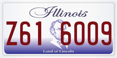 IL license plate Z616009
