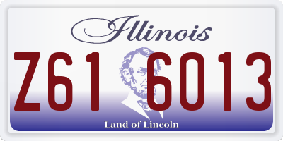 IL license plate Z616013