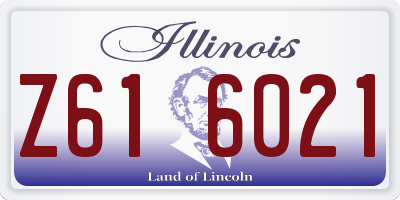 IL license plate Z616021