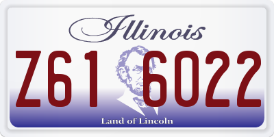 IL license plate Z616022