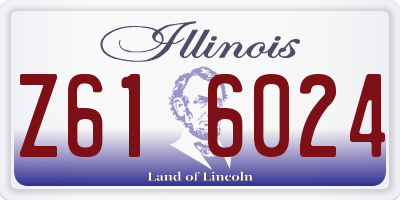 IL license plate Z616024
