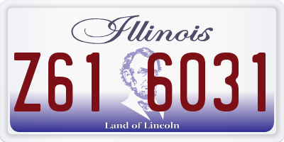 IL license plate Z616031