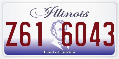 IL license plate Z616043