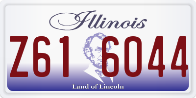 IL license plate Z616044