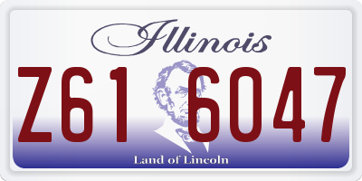 IL license plate Z616047
