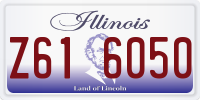 IL license plate Z616050