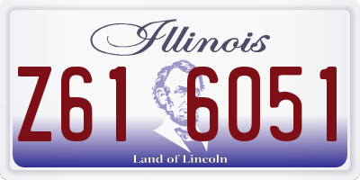 IL license plate Z616051