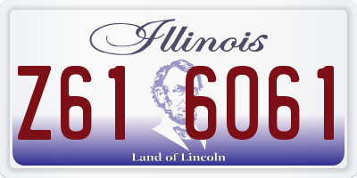 IL license plate Z616061