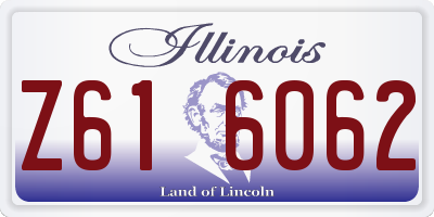 IL license plate Z616062