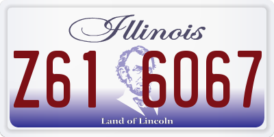 IL license plate Z616067