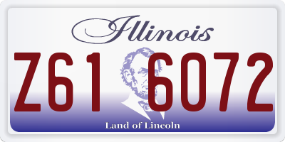 IL license plate Z616072