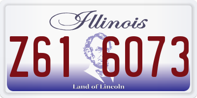 IL license plate Z616073
