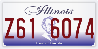 IL license plate Z616074