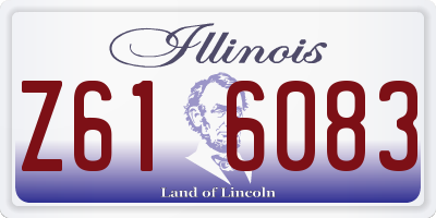 IL license plate Z616083