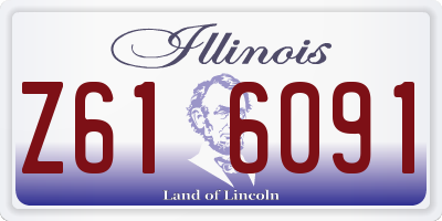 IL license plate Z616091