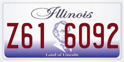 IL license plate Z616092