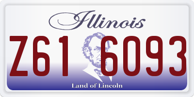 IL license plate Z616093