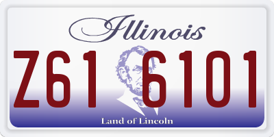 IL license plate Z616101