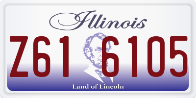 IL license plate Z616105