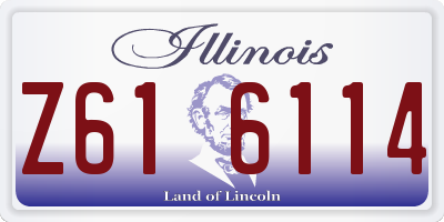 IL license plate Z616114