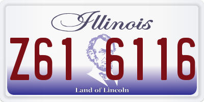 IL license plate Z616116