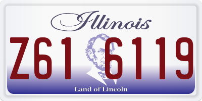 IL license plate Z616119