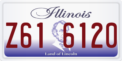 IL license plate Z616120