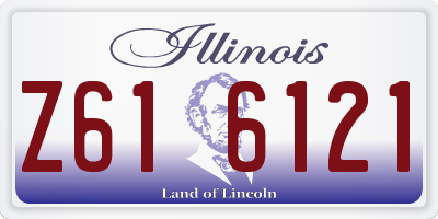 IL license plate Z616121