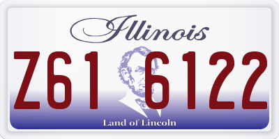 IL license plate Z616122