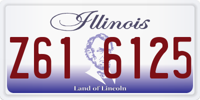 IL license plate Z616125