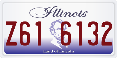 IL license plate Z616132