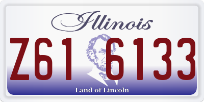 IL license plate Z616133