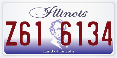 IL license plate Z616134